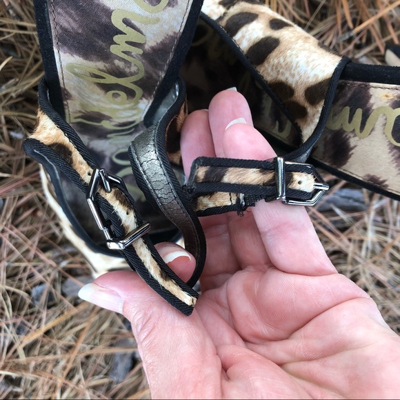 Sam Edelman animal print calf hair heels size 6M - Picture 11 of 11